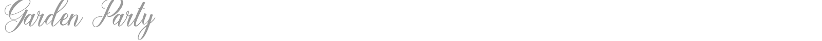 Garden Party font preview